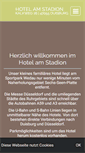 Mobile Screenshot of hotelamstadion.de